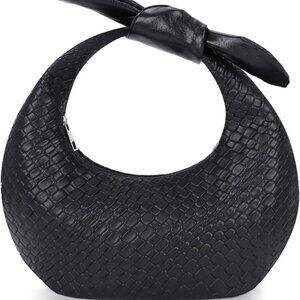 Black Dumpling Evening Bag - Versatile Handbag for Formal Events & Gatherings